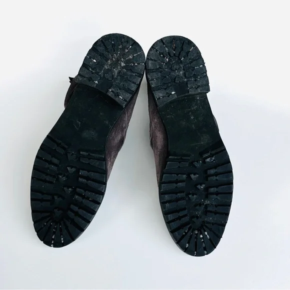Stuart Weitzman Black and Grey Suede Leather Boots, US 7 - Picture 6 of 7